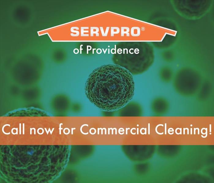 a graphic that says commercial cleaning available 