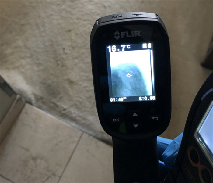 infrared camera detecting water damage